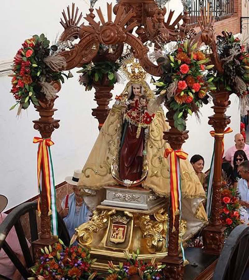 La Romería de la Virgen de Flores — una de las tradiciones de septiembre de Álora y uno de nuestros días favoritos del año.