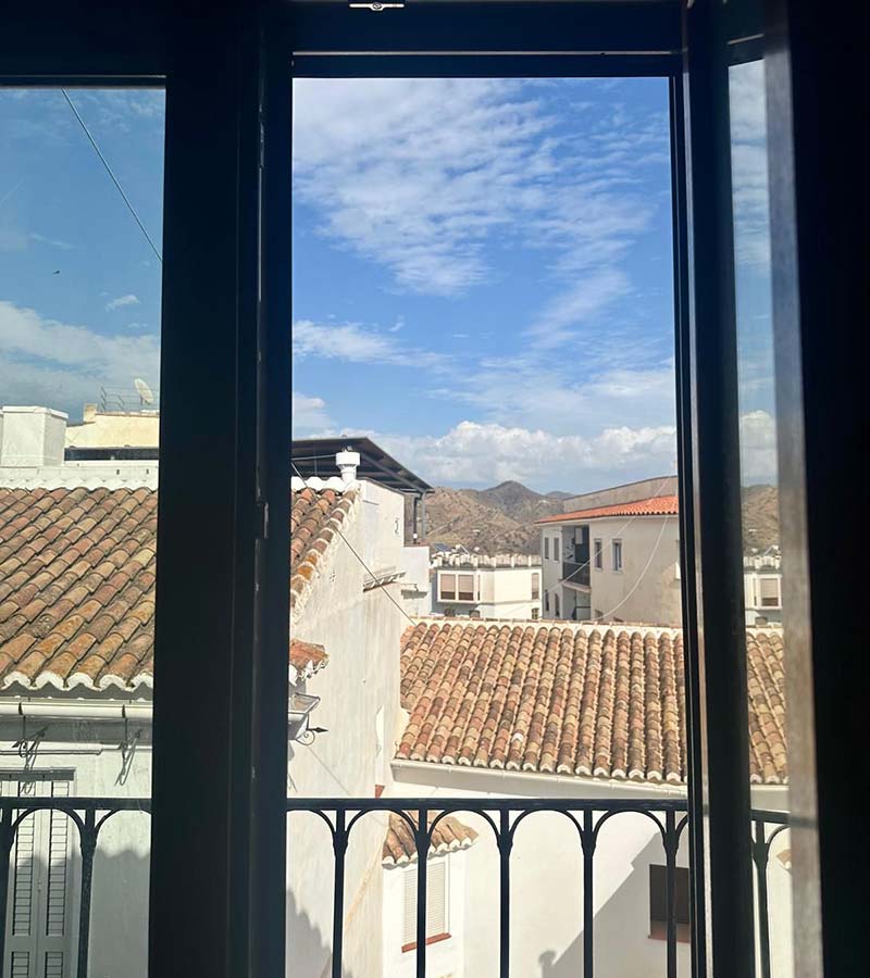 September light over Álora, seen from CASABELLA